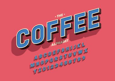 Renkli alfabesi şablonu, basit tarzı.