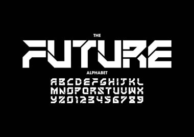 Renkli alfabesi şablonu, basit tarzı.