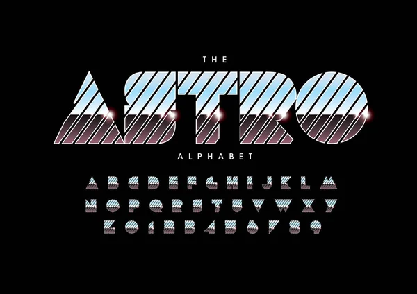 Vector Tipografía Moderna Estilizada Alfabeto — Archivo Imágenes Vectoriales