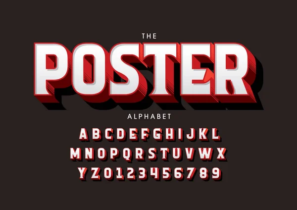 Vector Van Gestileerd Modern Lettertype Alfabet — Stockvector