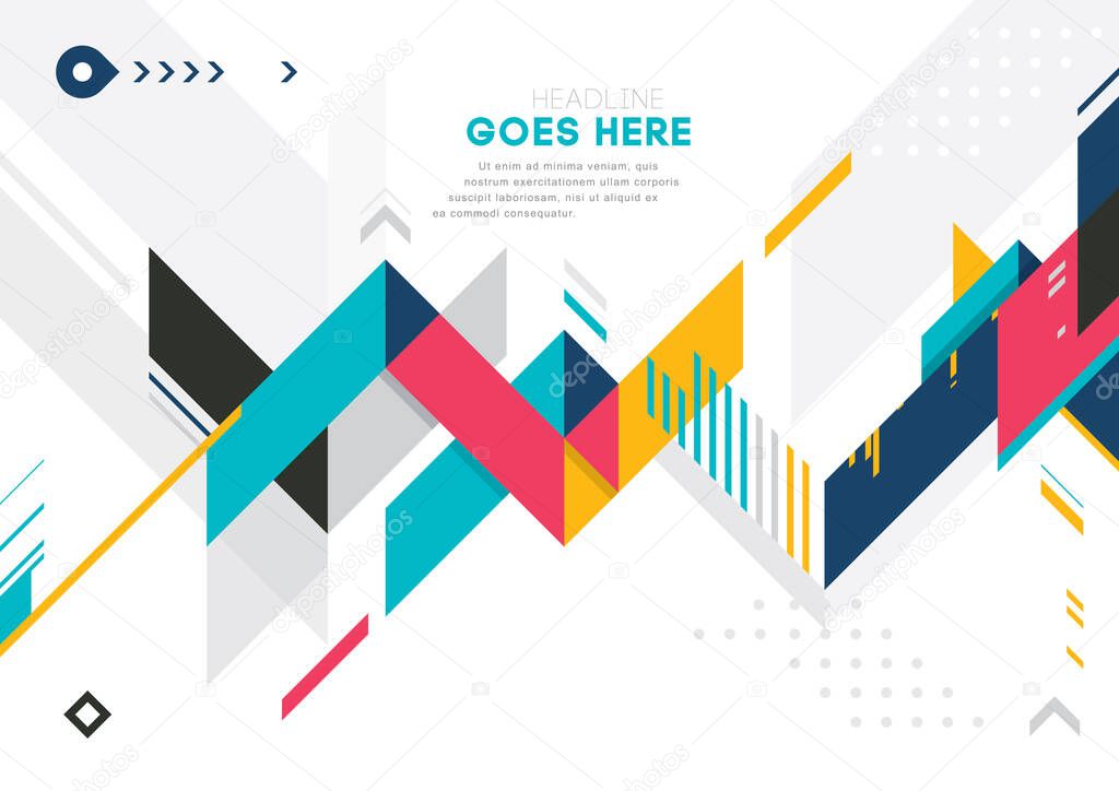 Vector of modern abstract geometric background