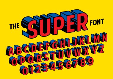 Biçimlendirilmiş modern yazı tipi ve alfabenin vektörü