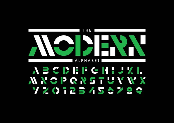 Vector Tipografía Moderna Estilizada Alfabeto — Archivo Imágenes Vectoriales
