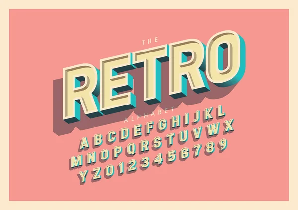 Vector Tipografía Moderna Estilizada Alfabeto — Archivo Imágenes Vectoriales