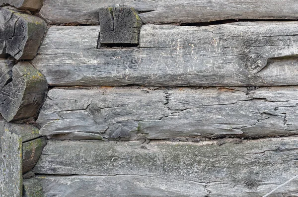 Rustikale Verwitterte Scheune Holz Hintergrund Mit Knoten Und Nagel — Stockfoto