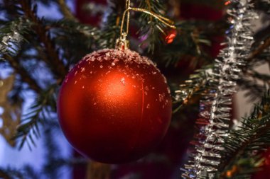 Noel ağacı süslemeleri yakın çekim