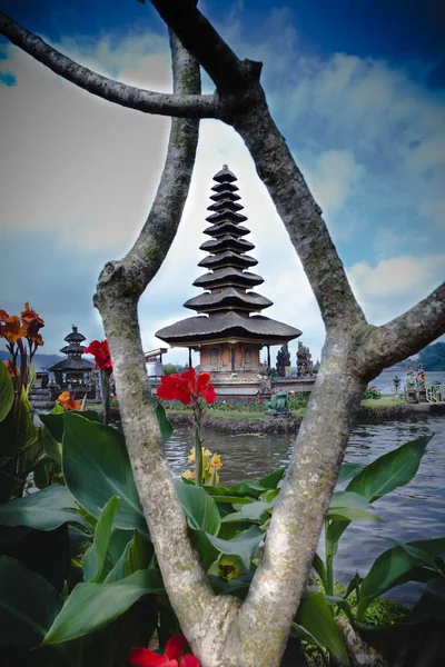 Una Vista Del Tempio Indonesiano — Foto Stock