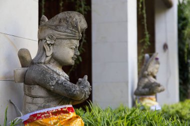 tipik bir Endonezya heykel bir görünümünü