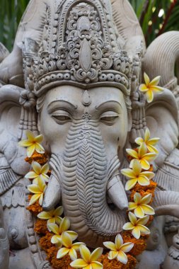 tipik bir Endonezya heykel bir görünümünü