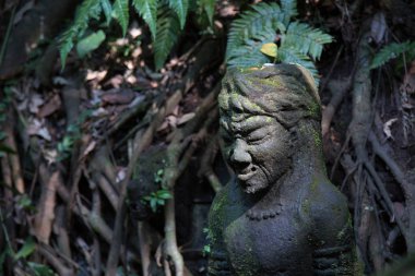 tipik bir Endonezya heykel bir görünümünü