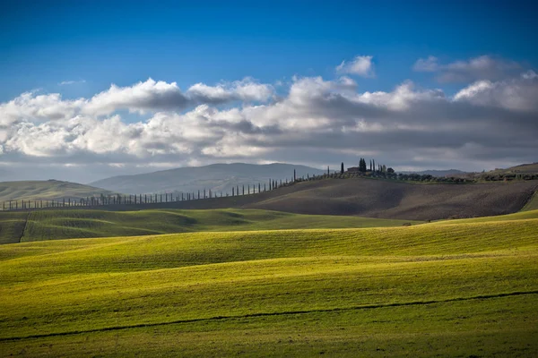 Una Vista Sul Paesaggio Toscano — Foto Stock