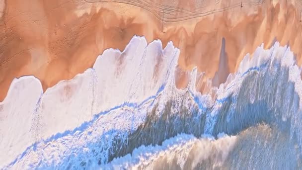 Abstract background with waves, atlantic ocean — Stock Video