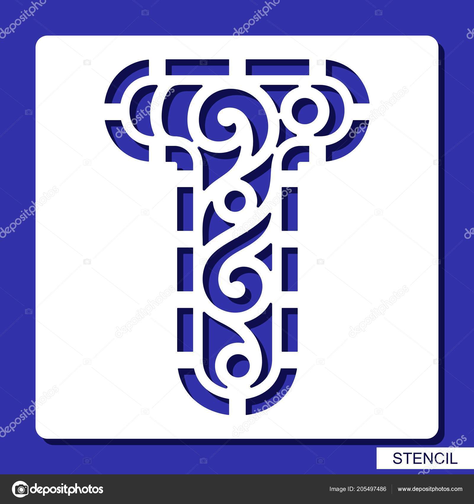 stencil alphabet lacy letter template laser cutting wood carving alphabet letters template