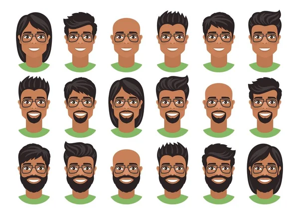 Indian men hairstyle Vector Art Stock Images | Depositphotos