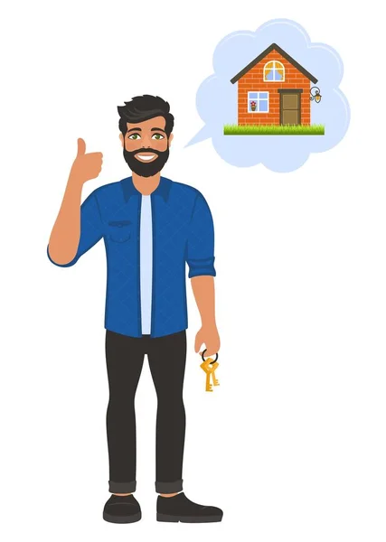 Orange Brick House Grass One Floor Attic Brown Door ...