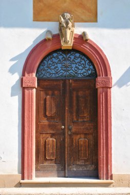 Chateau kapıları atı ile üst - Prag - Avrupa'nın