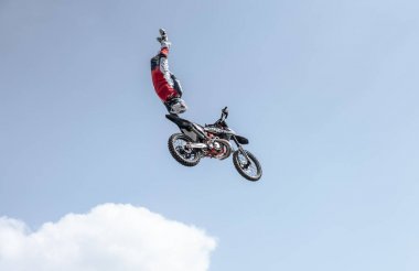 Prag, Çek Cumhuriyeti - 16.5.2019 Fmx Tek el kalp krizi