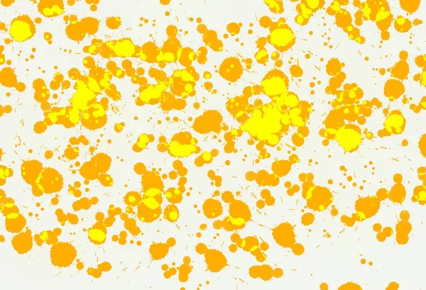 Yellow and orange splash on white background
