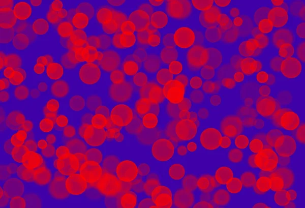 Éclaboussure de bulle rouge sur fond bleu foncé — Photo