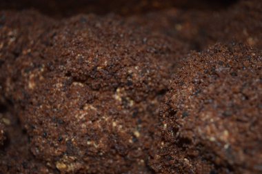 Kuru kahve çekirdekleri yığını.