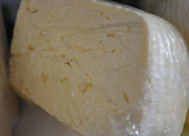 Bir parça peynir, güneş konsepti.