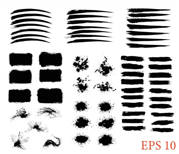 漆刷Eps 夹艺术 喷漆笔划 — 图库矢量图片