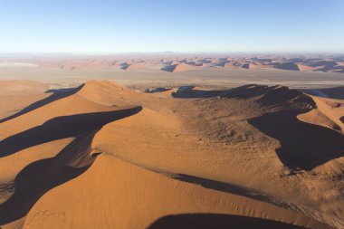 helikopter görünümünü sossusvlei alan Namibya