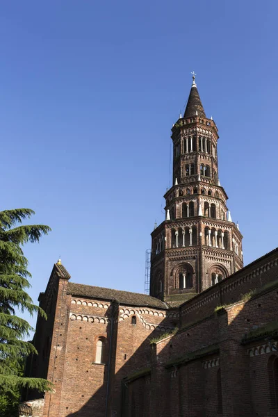 Vedere Mănăstirii Chiaravalle Sud Milano Italia — Fotografie, imagine de stoc