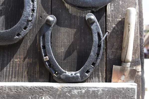 Horseshoe Wall Symbol Good Luck — Stock Photo, Image