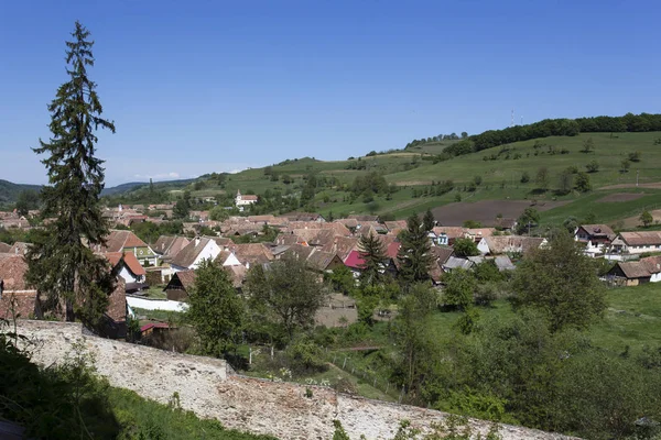 Viscri ルーマニア 2018 Viscri 要塞の町 壁から家 — ストック写真