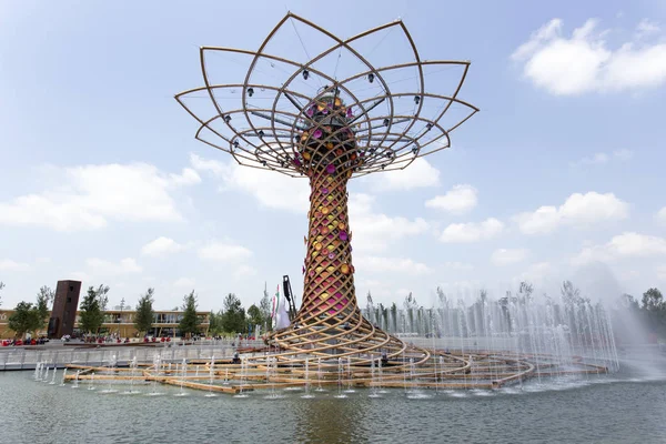 Milano Italien Maj Livets Träd Expo Universal Exposition Temat Livsmedel — Stockfoto