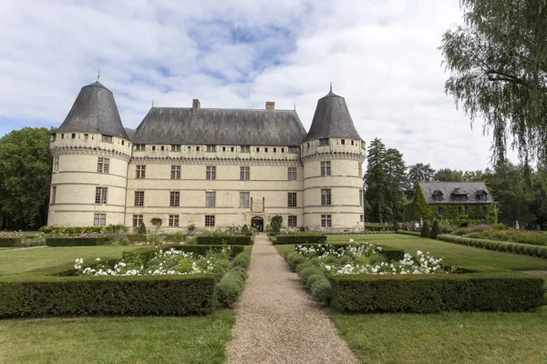 Loiredalen Frankrike Augusti 2016 Chateau Islette Frankrike Detta Renässansslott Ligger — Stockfoto