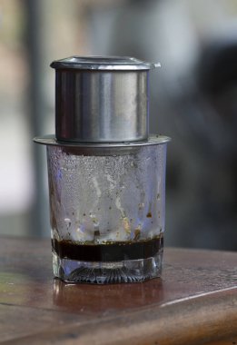 Praparation lezzetli bir Vietnam kahve