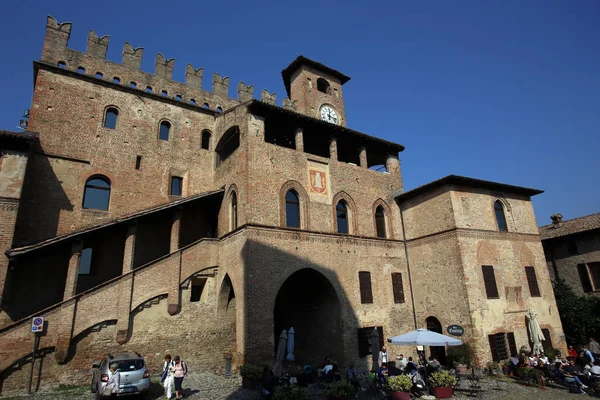 Castell Arquato Włochy Października 2018 Widok Castellarquato Pięknego Miasta Włochy — Zdjęcie stockowe