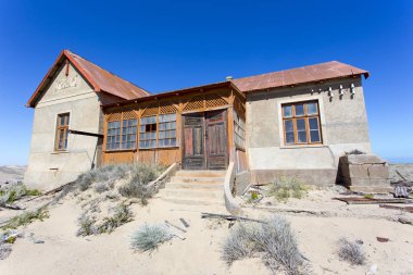 Pomona, Namibya - 15 Ağustos 2018: hayalet elmas şehir Namibya