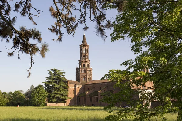 Milano Italien April 2018 Visa Chiaravalle Abbey Söder Milano Italien — Stockfoto