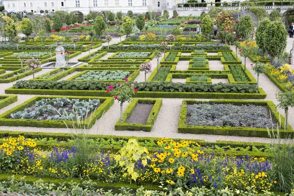 Villandry Frankrike Augusti 2015 Château Villandry Slott Slott Ligger Villandry — Stockfoto