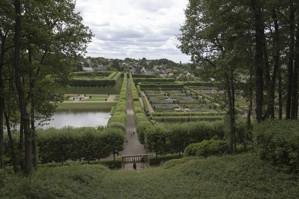 Villandry Francja Sierpnia 2015 Chateau Villandry Jest Zamek Pałac Położony — Zdjęcie stockowe