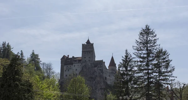 Vista Bran Famoso Castelo Transilvânia Roménia — Fotografia de Stock