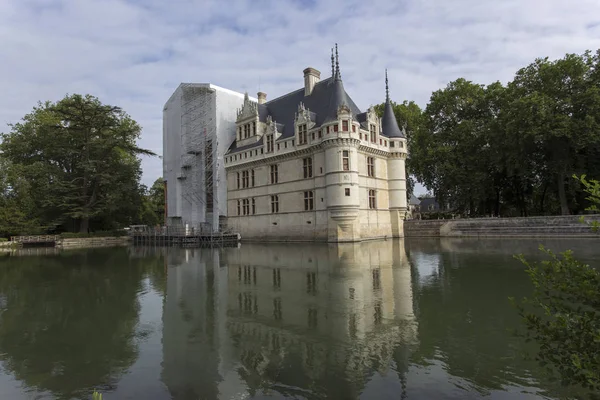 Loiredalen Frankrike Augusti 2016 Azay Rideau Slott Loire Dalen Den — Stockfoto