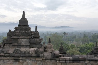 Java, Endonezya 'daki Borobudur tapınağının ayrıntıları