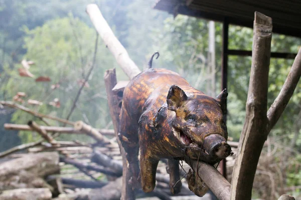 Geroosterde Varkensvlees Bereid Tijdens Het Weekend Vietnam — Stockfoto