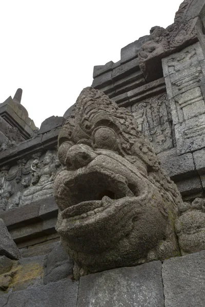 Detalhes Templo Borobudur Java Indonésia — Fotografia de Stock