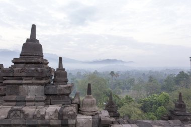 Java, Endonezya 'daki Borobudur tapınağının ayrıntıları