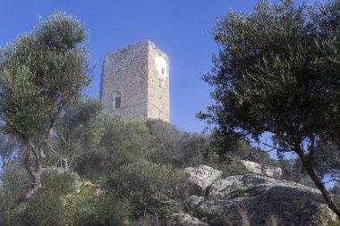 Görünüm Casteldoria Kulesi'ne Sardunya, İtalya