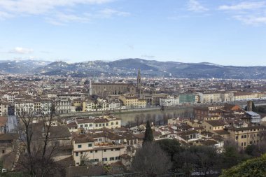 Firenze, İtalya - 04 Şubat 2018: Floransa görünüm