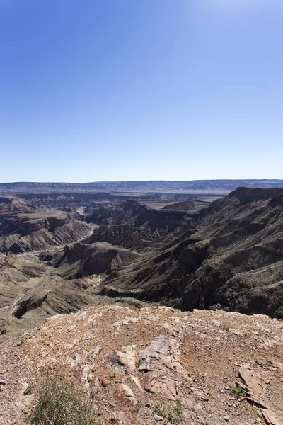 Hermosa Vista Del Cañón Fishriver Namibia — Foto de Stock