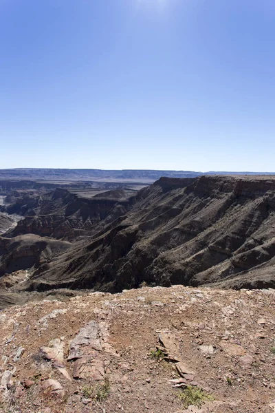 Hermosa Vista Del Cañón Fishriver Namibia — Foto de Stock