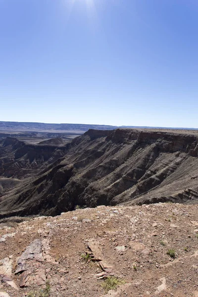 Hermosa Vista Del Cañón Fishriver Namibia — Foto de Stock