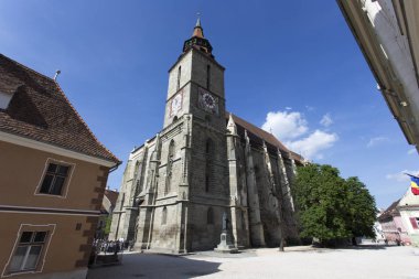 Brasov, Romanya - 28 Nisan 2018: Katedrali Brasov
